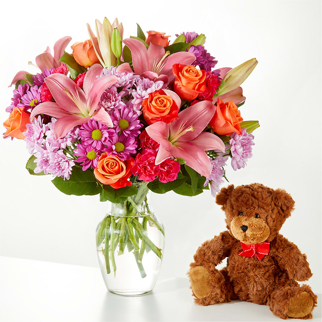 One and Only Bouquet and Bear Bundle – Maple Ridge Florist, Maple Ridge BC