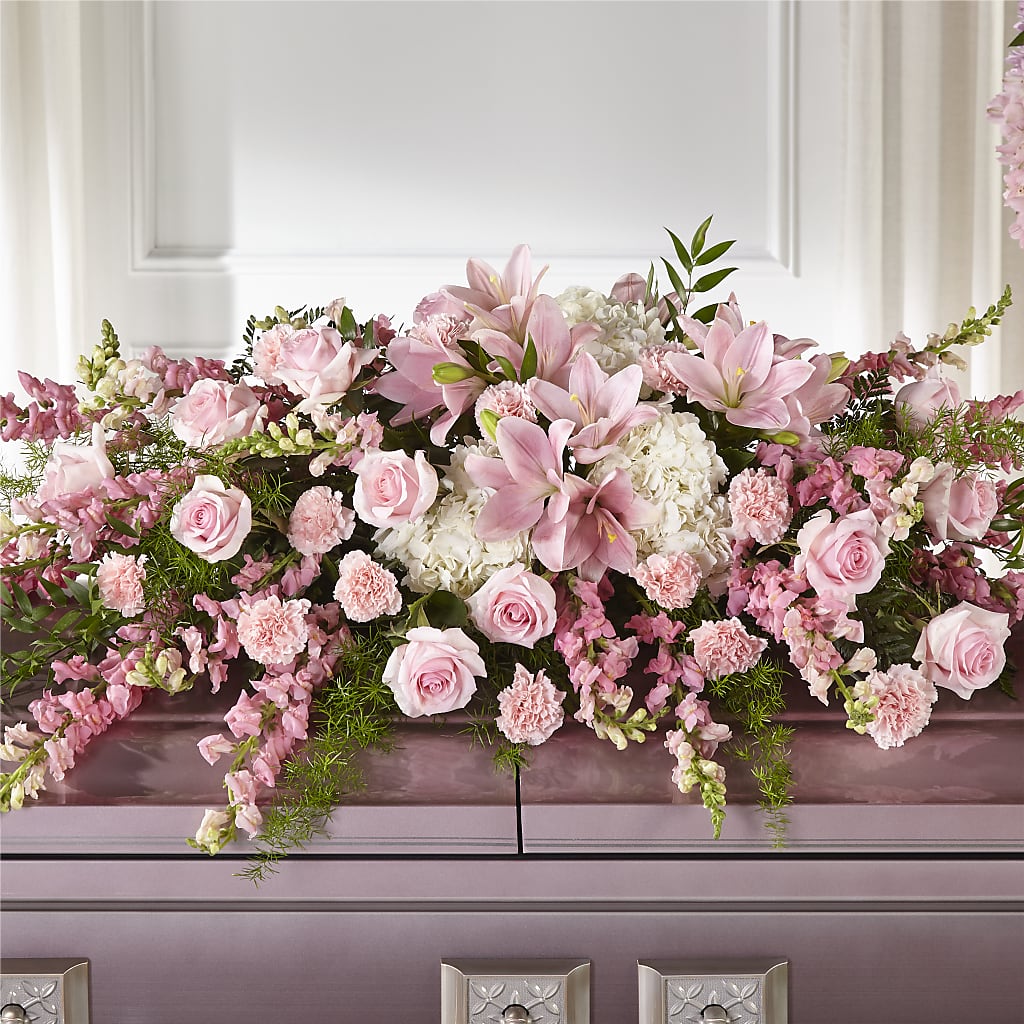 Life & Remembrance Casket Spray – Maple Ridge Florist, Maple Ridge BC