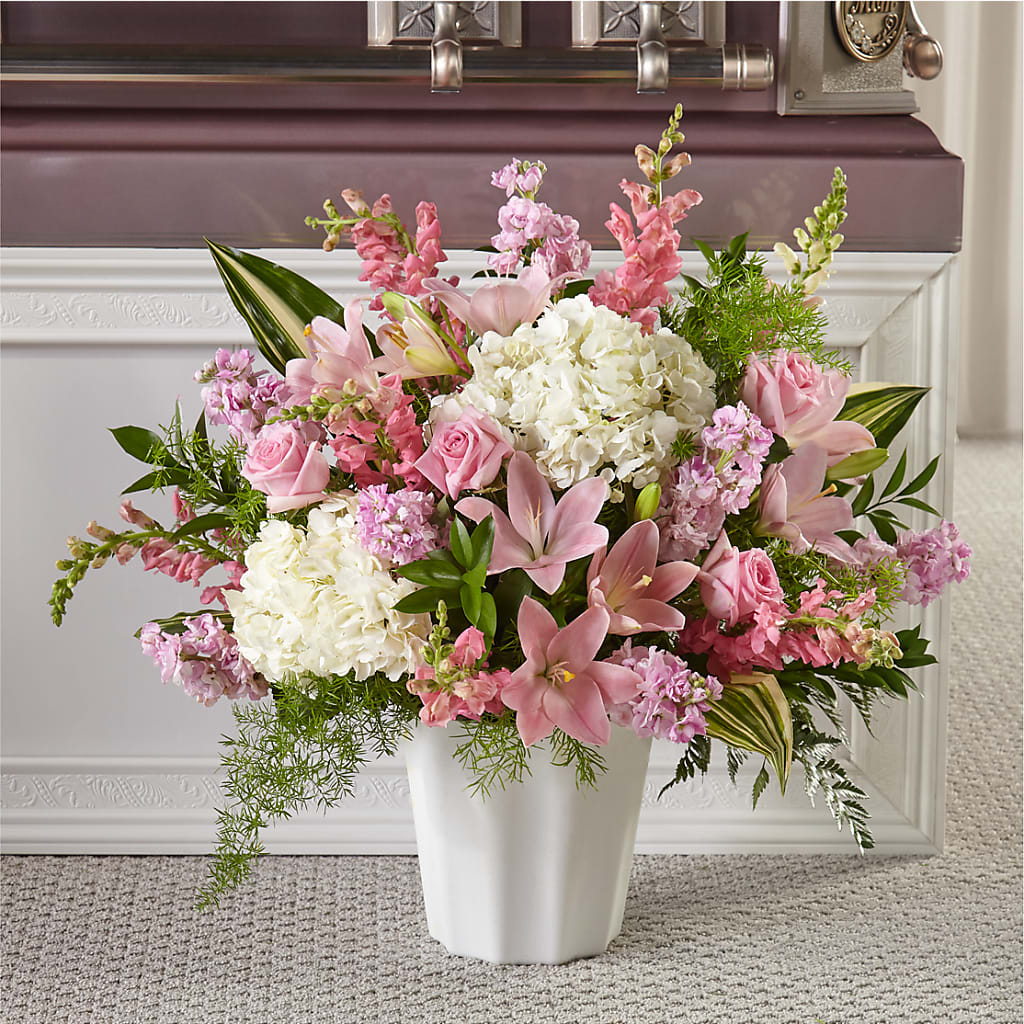 Simply Serene Floor Basket – Maple Ridge Florist, Maple Ridge BC