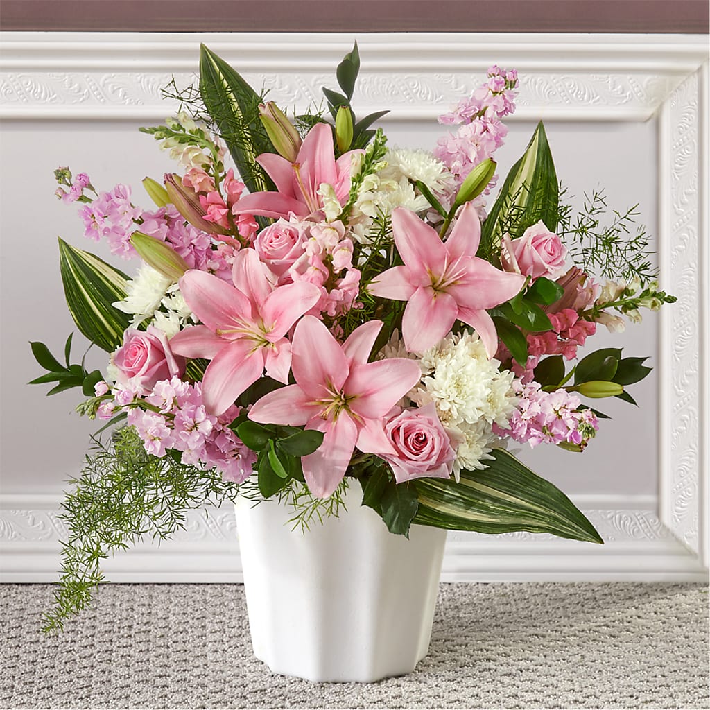 Simply Serene Floor Basket – Maple Ridge Florist, Maple Ridge BC