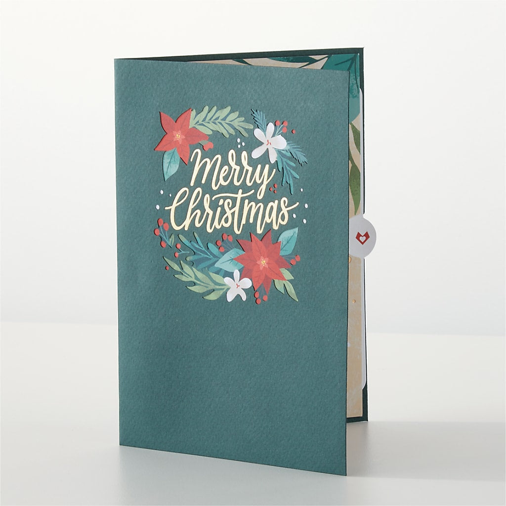 Happiest Holidays Poinsettia and Lovepop Card –  Maple Ridge Florist, Maple Ridge BC