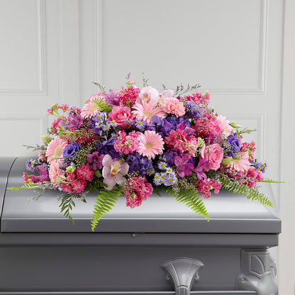 Glorious Garden Casket Spray –  Maple Ridge Florist, Maple Ridge BC