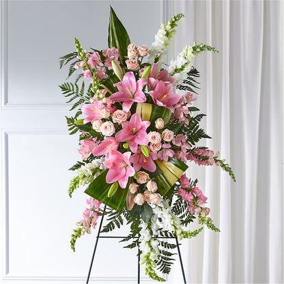 Elegant Embrace Standing Spray –  Maple Ridge Florist, Maple Ridge BC